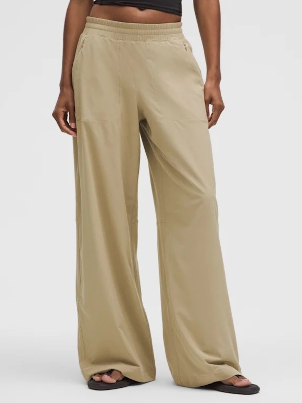 lululemon athletica Wide-Leg Pants swift mid-rise sheer oak